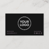 Lash Aftercare Instructies Voeg je Logo modern toe Visitekaartje (Voorkant)