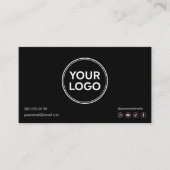 Lash Aftercare Instructies Voeg je Logo modern toe Visitekaartje (Voorkant)