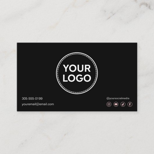 Lash Aftercare Instructies Voeg je Logo modern toe Visitekaartje (Voorkant)