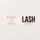 Lash Aftercare Instructions & Appointment Loyalty Visitekaartje (Buitenkant ongevouwen)