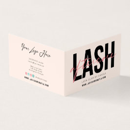 Lash Aftercare Instructions & Appointment Loyalty Visitekaartje