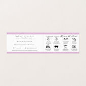 Lash Aftercare Instructions & Appointment Reminder Visitekaartje (Binnenkant ongevouwen)