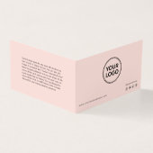 Lash Aftercare Instructions & Appointment Reminder Visitekaartje (Buitenkant)