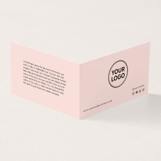 Lash Aftercare Instructions & Appointment Reminder Visitekaartje (Buitenkant)