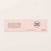 Lash Aftercare Instructions & Appointment Reminder Visitekaartje (Buitenkant ongevouwen)