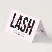 Lash Aftercare Instructions & Appointment Reminder Visitekaartje (Voorkant)