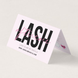 Lash Aftercare Instructions & Appointment Reminder Visitekaartje