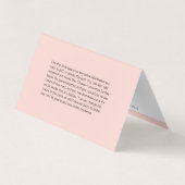 Lash Aftercare Instructions & Appointment Reminder Visitekaartje (Achterkant)