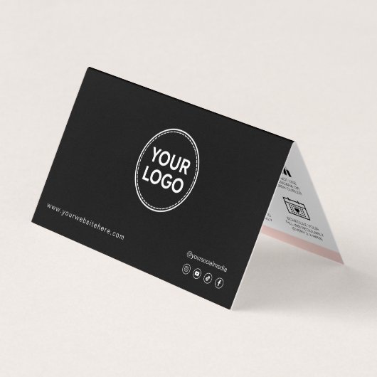 Lash Aftercare Instructions & Appointment Reminder Visitekaartje (Voorkant)