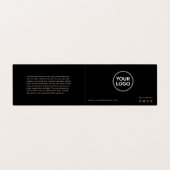 Lash Aftercare Instructions & Appointment Reminder Visitekaartje (Buitenkant ongevouwen)