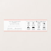 Lash Aftercare Instructions & Appointment Reminder Visitekaartje (Binnenkant ongevouwen)