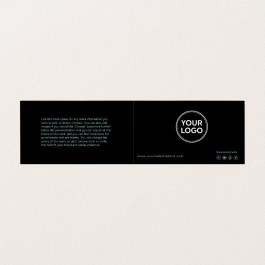 Lash Aftercare Instructions & Appointment Reminder Visitekaartje (Buitenkant ongevouwen)