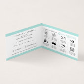 Lash Aftercare Instructions & Appointment Reminder Visitekaartje (Binnen)