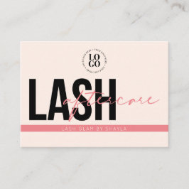 Lash Aftercare Instructions Extensions Care Kaarte Visitekaartje