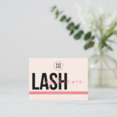 Lash Aftercare Instructions Extensions Care Kaarte Visitekaartje (Staand voorkant)
