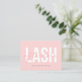 Lash Aftercare Instructions Extensions Care Kaarte Visitekaartje (Staand voorkant)