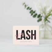 Lash Aftercare Instructions Extensions Care Kaarte Visitekaartje (Staand voorkant)