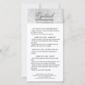 Lash Aftercare White Glitter Snow Star Bedankkaart (Voorkant)