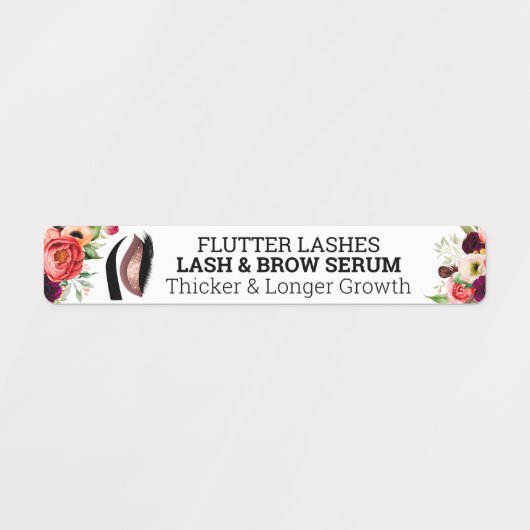 Lash and Brow-serum Labels (Design 1)