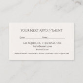 Lash Appointment Card Elegant Design Afsprakenkaartje (Achterkant)
