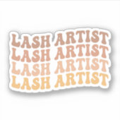 Lash artiest, Lash Tech, Estheticus, Make-up artie Sticker (Voorkant)