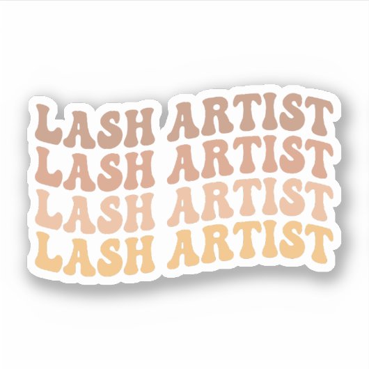 Lash artiest, Lash Tech, Estheticus, Make-up artie Sticker (Voorkant)