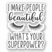 Lash artiest, Lash Tech, Estheticus, Make-up artie Sticker (Voorkant)