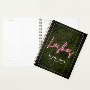Lash Artiest Neon Boxwood Cosmetoloog Planner