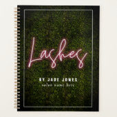 Lash Artiest Neon Boxwood Cosmetoloog Planner (Voorkant)