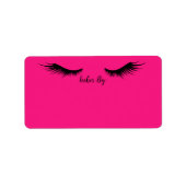 Lash Artist Address Label Sticker (Voorkant)