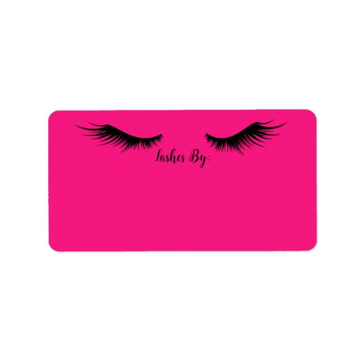 Lash Artist Address Label Sticker (Voorkant)