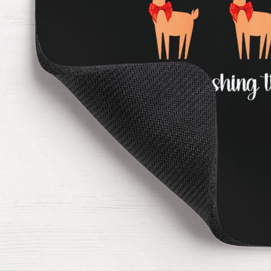 Lash Artist Christmas Reindeer Esthetician Eyelash Muismat (Hoek)