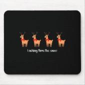 Lash Artist Christmas Reindeer Esthetician Eyelash Muismat (Voorkant)