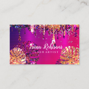 Lash Artist Glitter Mousserend Roos Visitekaartje