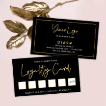 Lash Beauty Salon Black & Gold Chic-klant