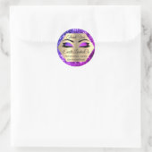 Lash Bedankt dat je Artiest Gold Eyes PINK PURP ma Ronde Sticker (Tas)