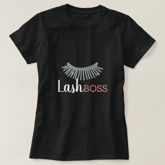 Lash Boss Diamond Eyelash Extensions Beauty Salon T-shirt (Design voorkant)
