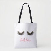 Lash Boss Eyelash Extensions Makeup Artist Tote Bag (Voorkant)