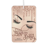Lash Boss Make-up Artiest Girly Glitter roos Goud Luchtverfrisser (Voorkant)