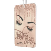 Lash Boss Make-up Artiest Girly Glitter roos Goud Luchtverfrisser (Links)