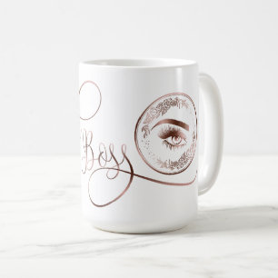 Lash Boss Make-up Wenkbrauw Lashes Roos Gold Flora Koffiemok