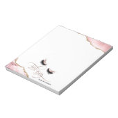 Lash Boss Makeup Eyebrow Eyes Lashes Blush roze Notitieblok (Linkerzijde)