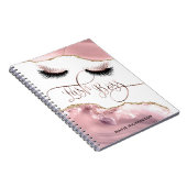 Lash Boss Makeup Eyebrow Eyes Lashes Blush roze Notitieboek (Rechterzijde)