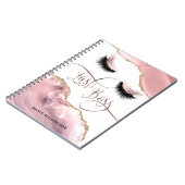 Lash Boss Makeup Eyebrow Eyes Lashes Blush roze Notitieboek (Linkerzijde)