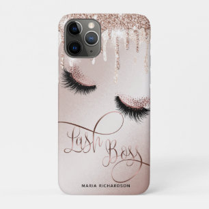 Lash Boss Makeup Eyebrow Eyes Lashes Driving Gold Case-Mate iPhone Case
