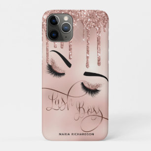 Lash Boss Makeup Eyebrow Eyes Lashes Driving Gold Case-Mate iPhone Case