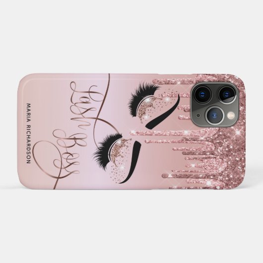 Lash Boss Makeup Eyebrow Eyes Lashes Driving Gold Case-Mate iPhone Case (Achterkant (horizontaal))