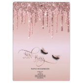 Lash Boss Makeup Eyebrow Eyes Lashes Driving Gold Klembord (Achterkant)