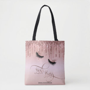 Lash Boss Makeup Eyebrow Eyes Lashes Driving Gold Tote Bag