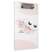 Lash Boss Makeup Eyebrow Eyes Lashes Roos Gold Klembord (Rechts)